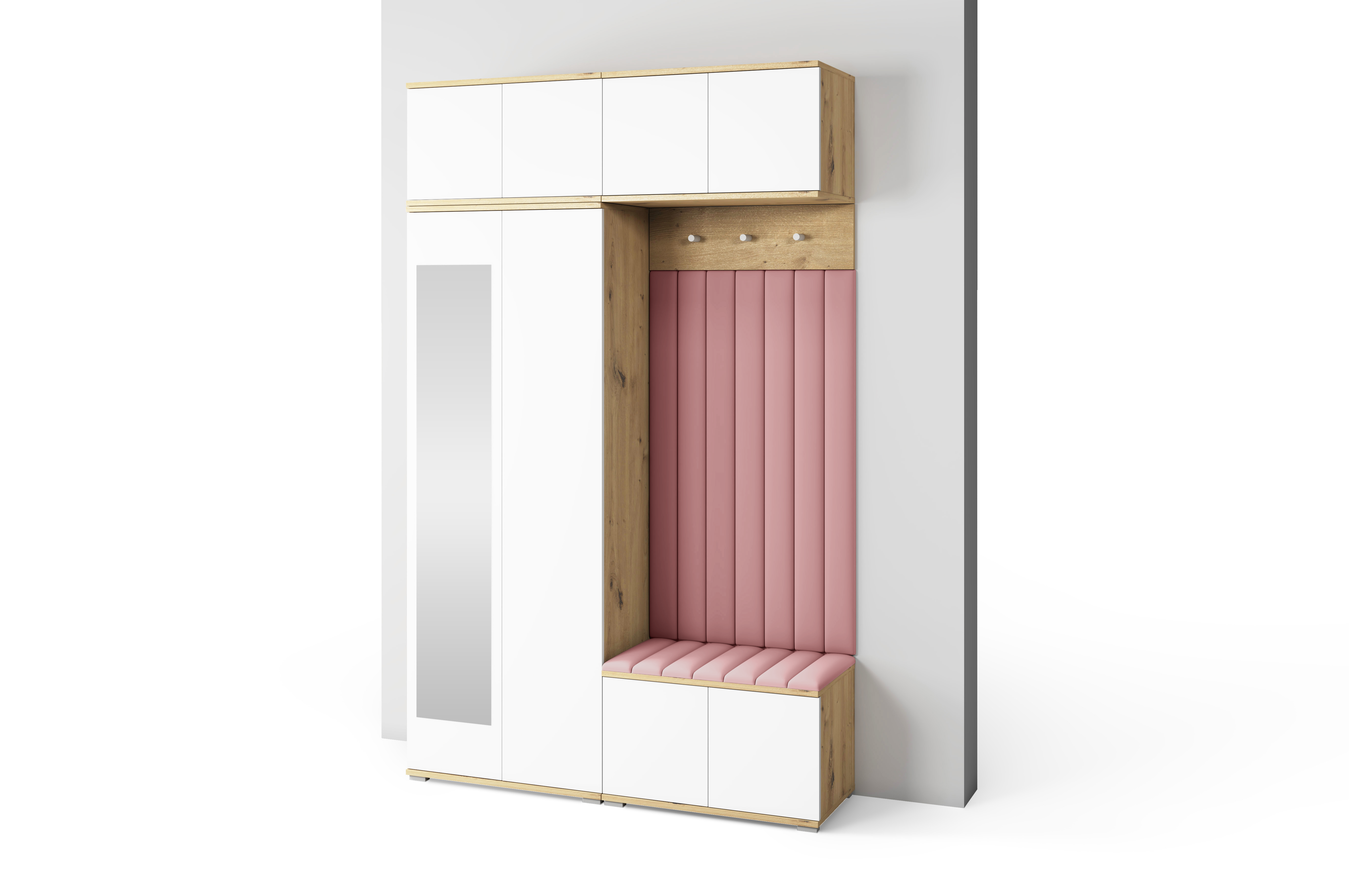 PK Sevilla 9 Hallway Wardrobe -Upholstered Panels in Various Colours