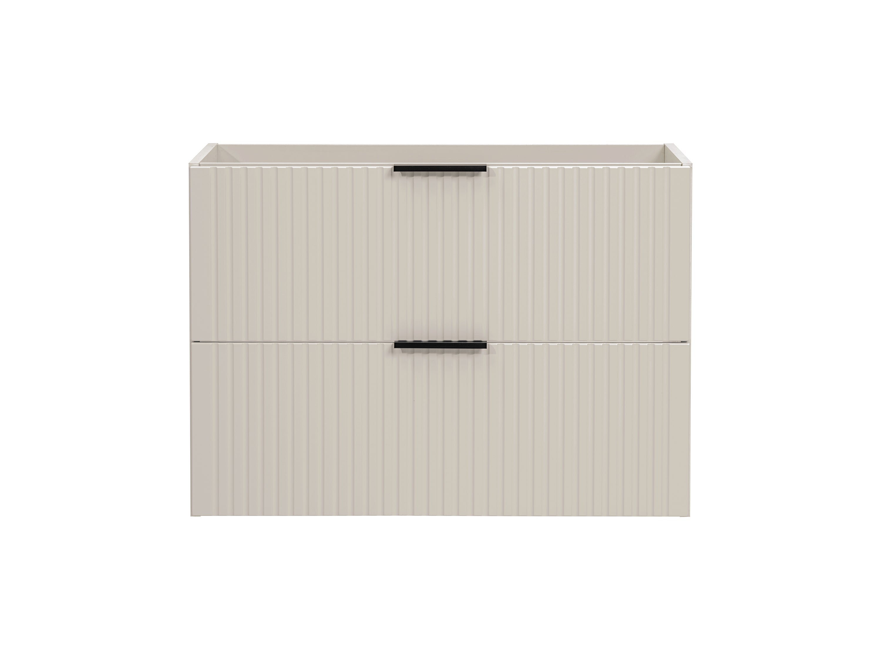 Adel Cashmere Badezimmer Schwarz Griff mit Hochschrank 60 cm SET-ADC B WOTAN