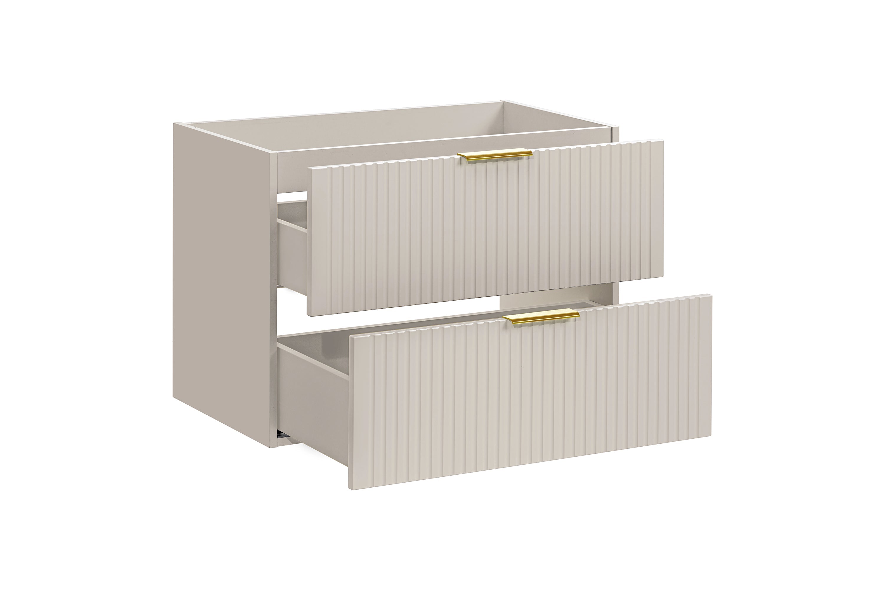 Adel Cashmere Gold Handle Bathroom with High Cabinet Smile 60 cm SSET-ADC B