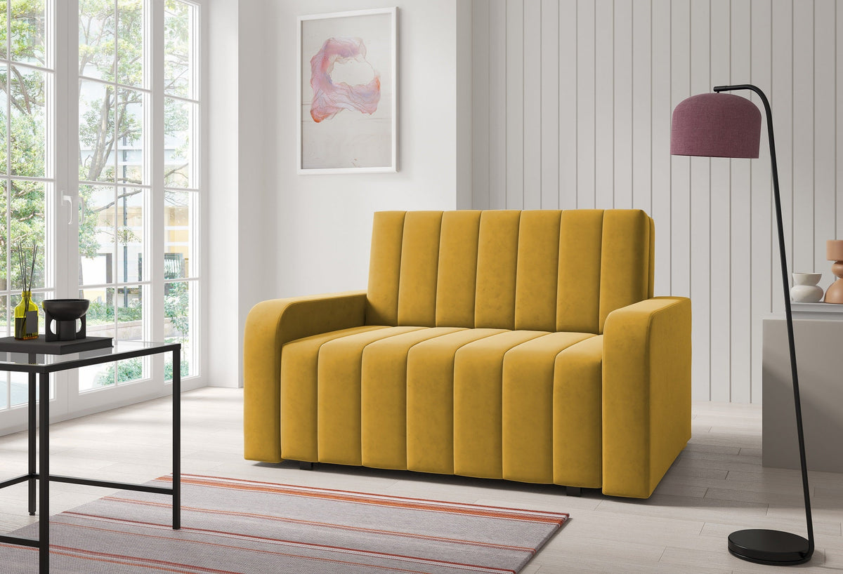 Schlafsofa Marko II – 2-Sitzer mit Stauraum – 110 cm