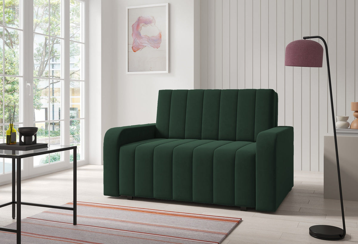 Schlafsofa Marko II – 2-Sitzer mit Stauraum – 110 cm