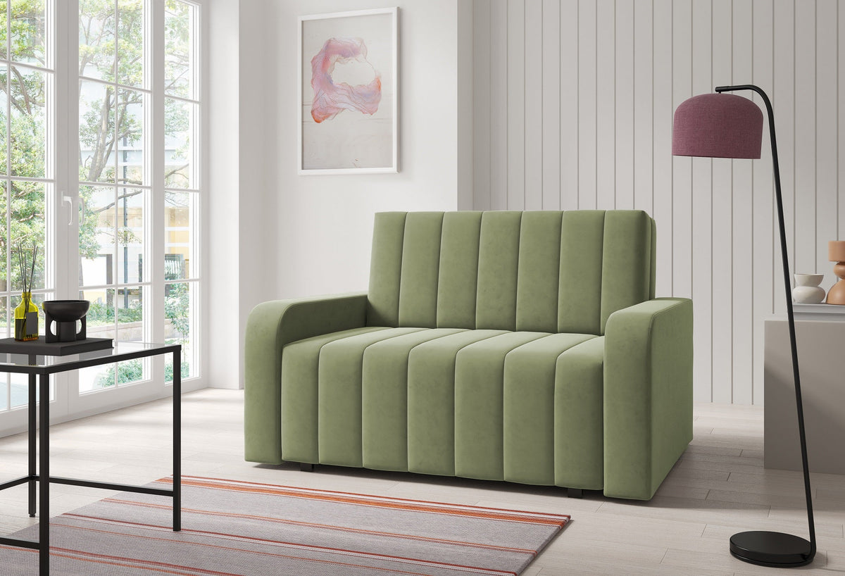 Schlafsofa Marko II – 2-Sitzer mit Stauraum – 110 cm