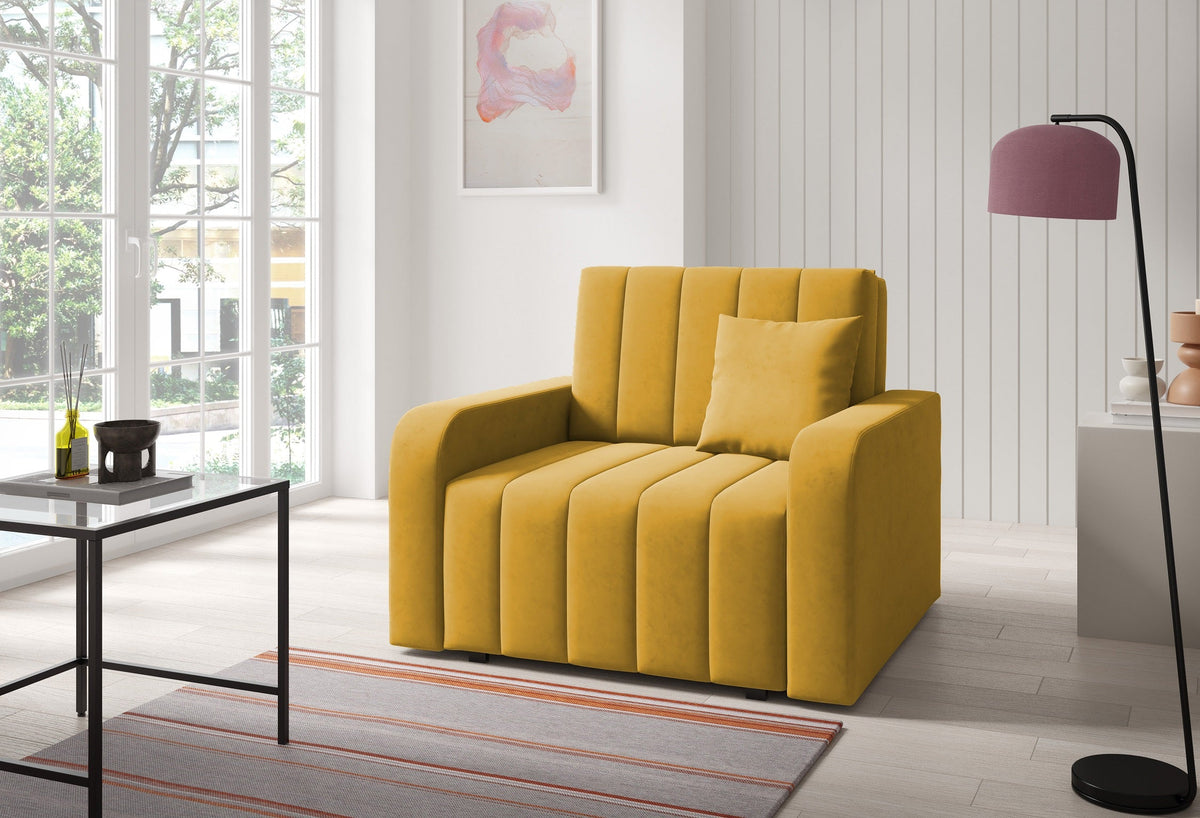 Marko I Chair Bed – Single Sofa Bed with Storage-80 cm