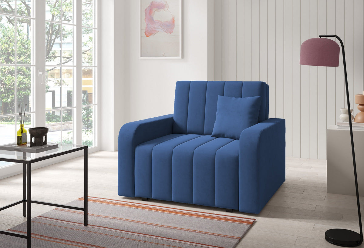 Marko I Chair Bed – Single Sofa Bed with Storage-80 cm