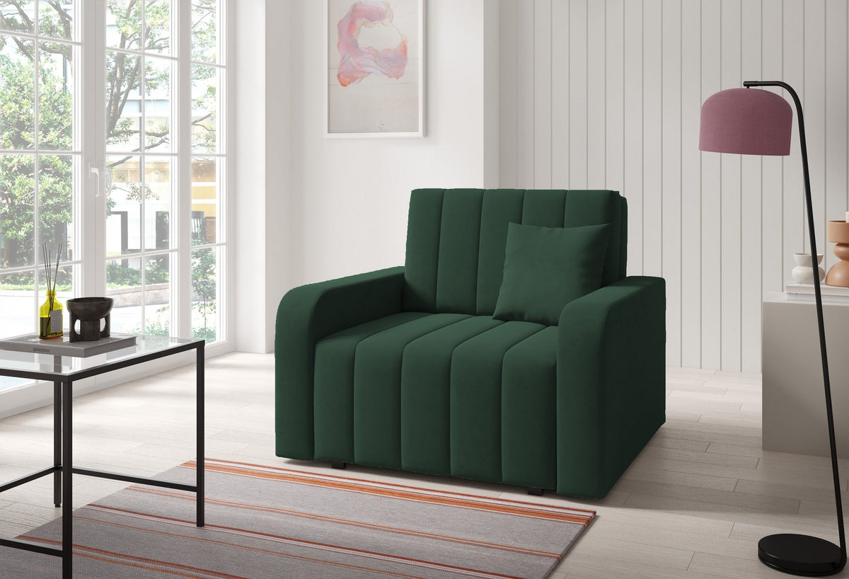 Marko I Chair Bed – Single Sofa Bed with Storage-80 cm