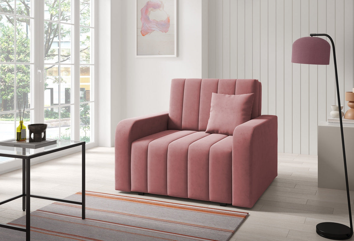 Marko I Chair Bed – Single Sofa Bed with Storage-80 cm