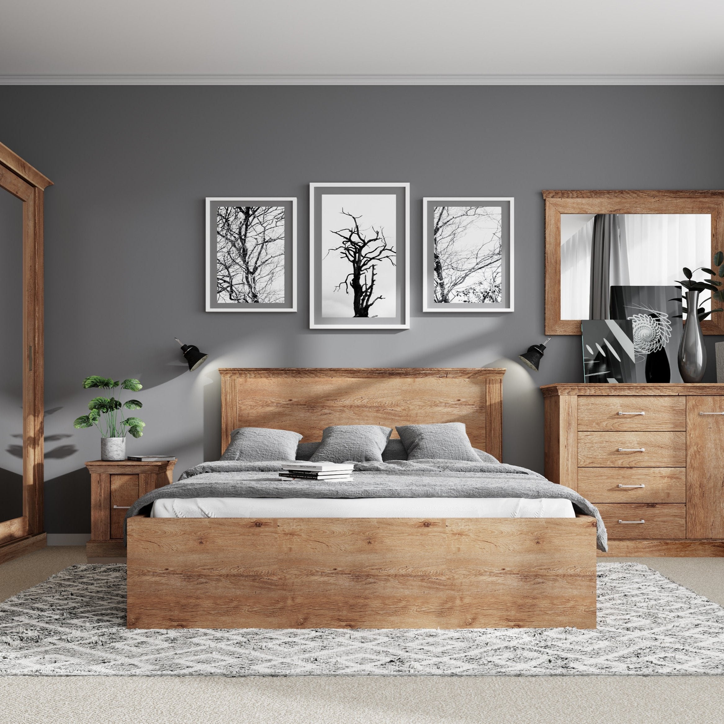 S-Antica Bed 160×200 Light Ash A-5