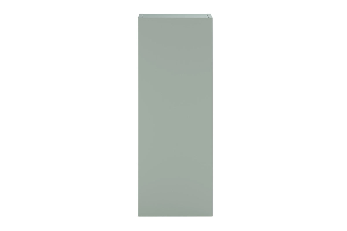 Aster Green Wall-Hung Cabinet 1 Door + Cremona UN Open Shelf – Aloes Matt / Oak, 30 cm Set
