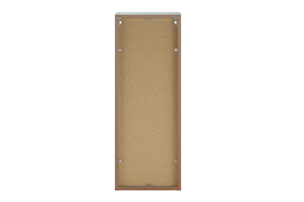Aster Green Wall-Hung Cabinet 1 Door + Cremona UN Corner Shelf – Aloes Matt / Oak, 45 cm Set