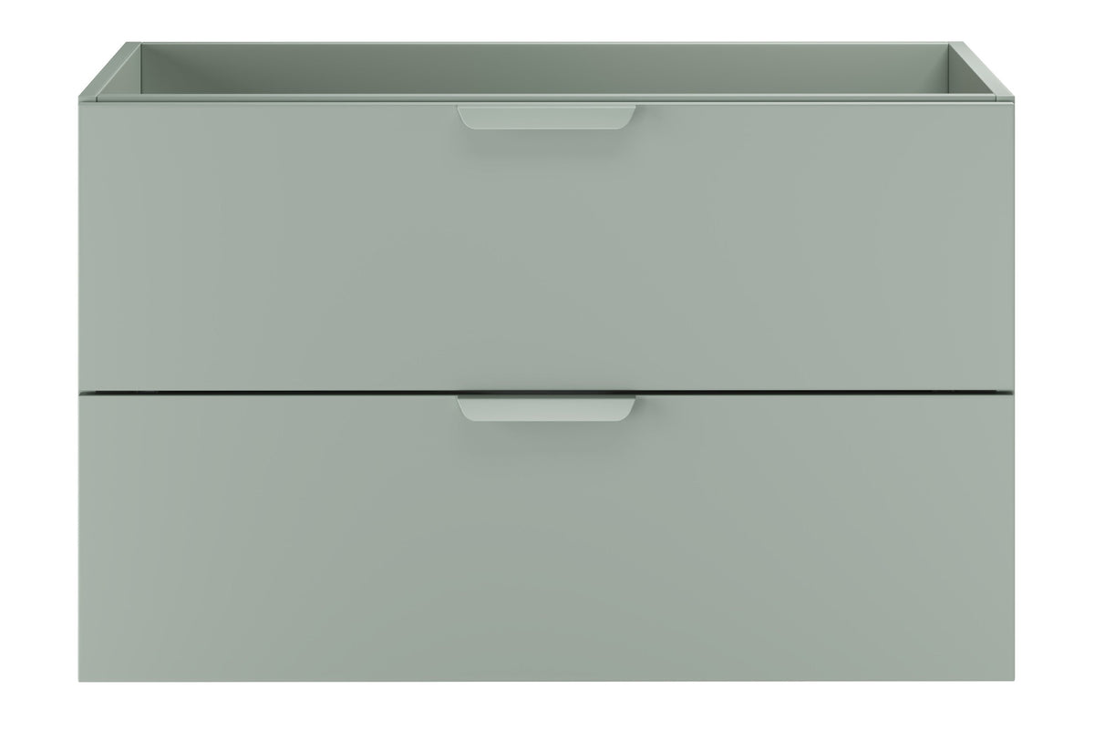 Aster Green Bathroom Vanity Unit Set – 100 cm, Aloes Matt & Cremona Oak – Configure Your Bathroom