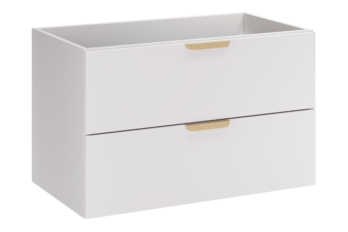 Aster Weißer Badmöbel-Waschtisch-Set – 120 cm, Weiß Matt & Cremona Eiche – Gestalten Sie Ihr Bad
