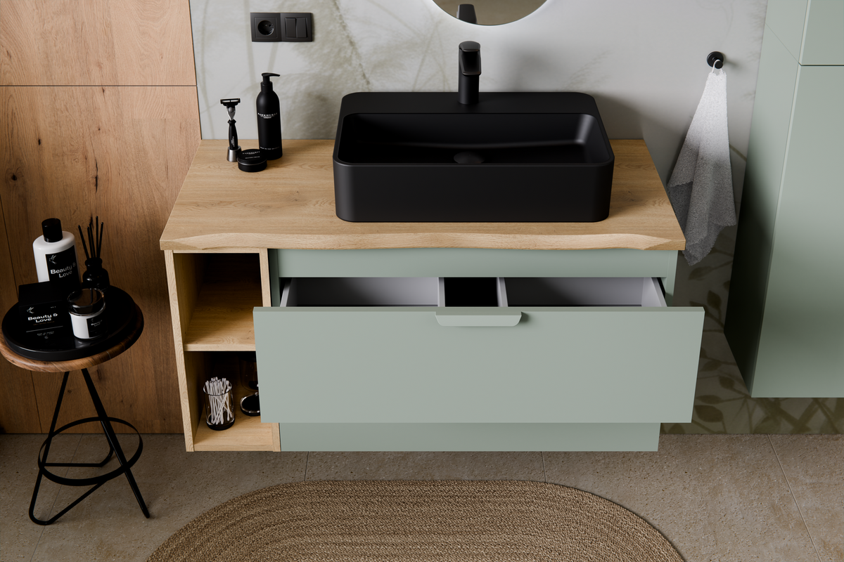 Aster Green Vanity Unit 80 cm – Aloes Matt – Configure Your Bathroom