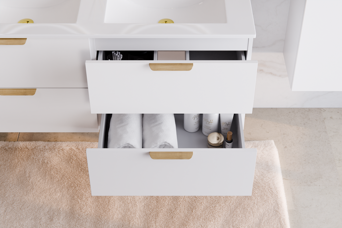 Aster White Vanity Unit 60 cm – Configure Your Bathroom