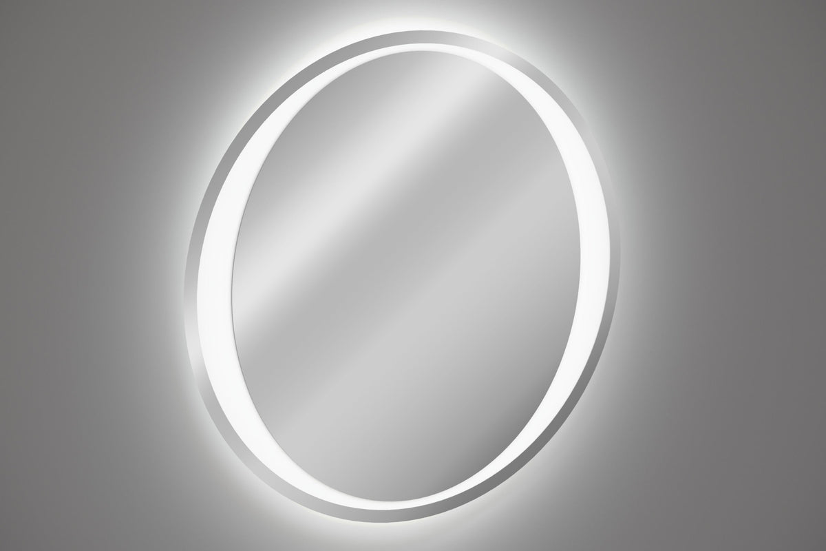 Aurelia LU LED 80 – Runder rahmenloser LED-Badezimmerspiegel, 80 cm