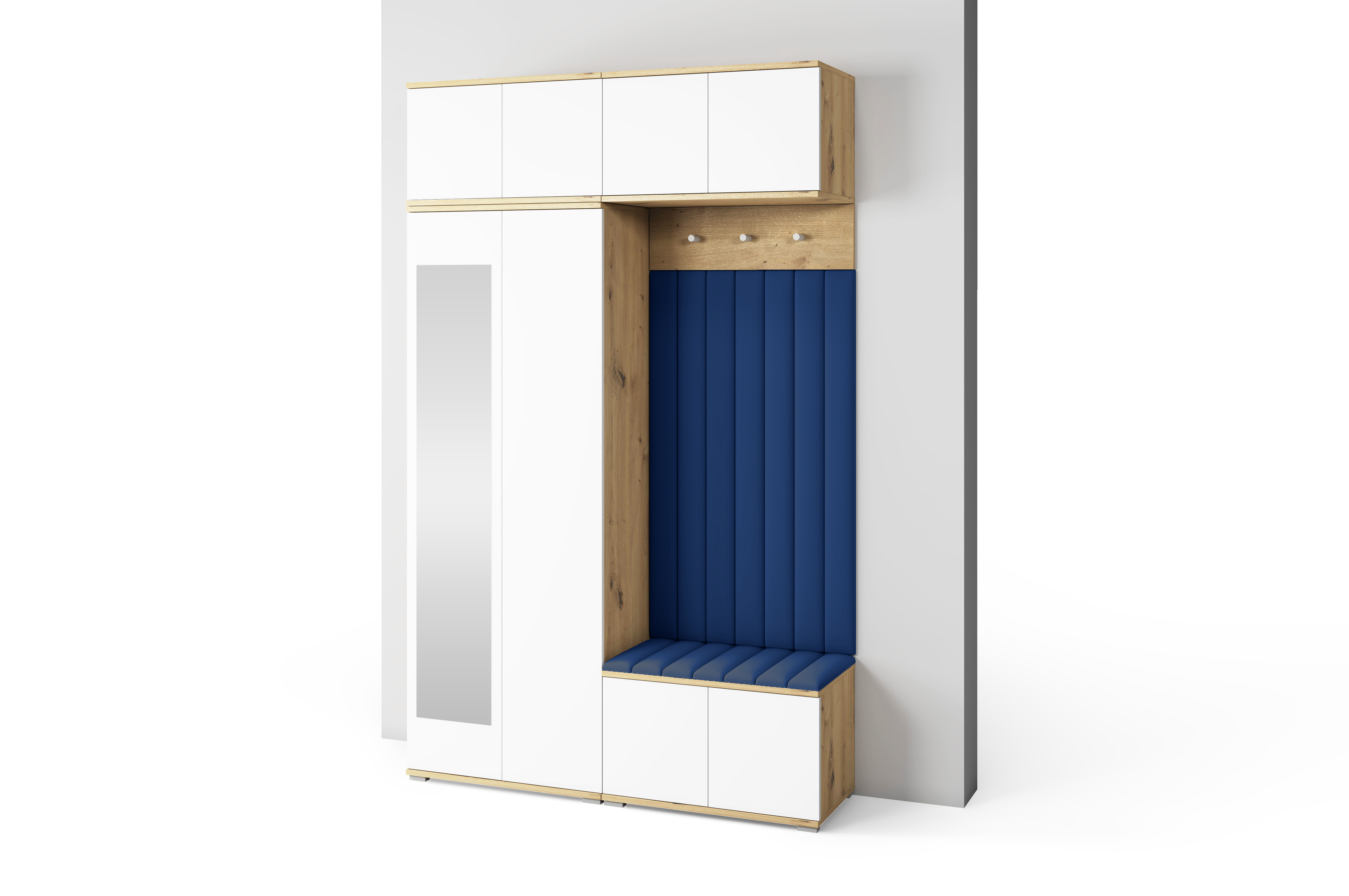 PK Sevilla 9 Hallway Wardrobe -Upholstered Panels in Various Colours