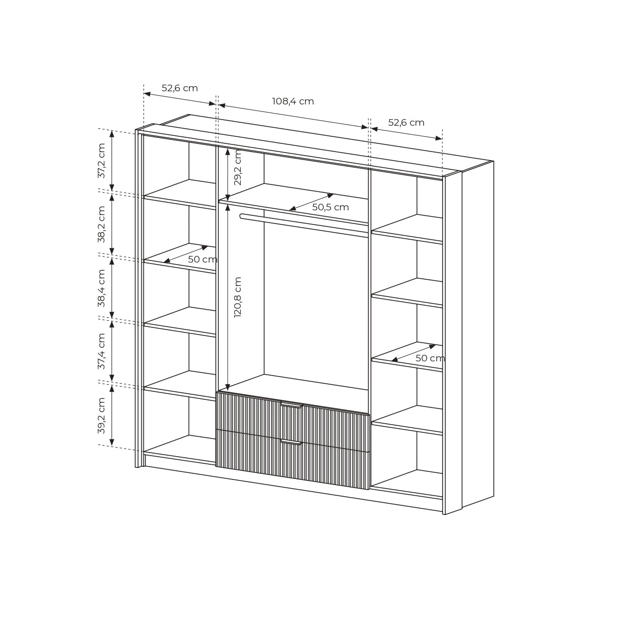 Lask Baltic – 4-Door Wardrobe