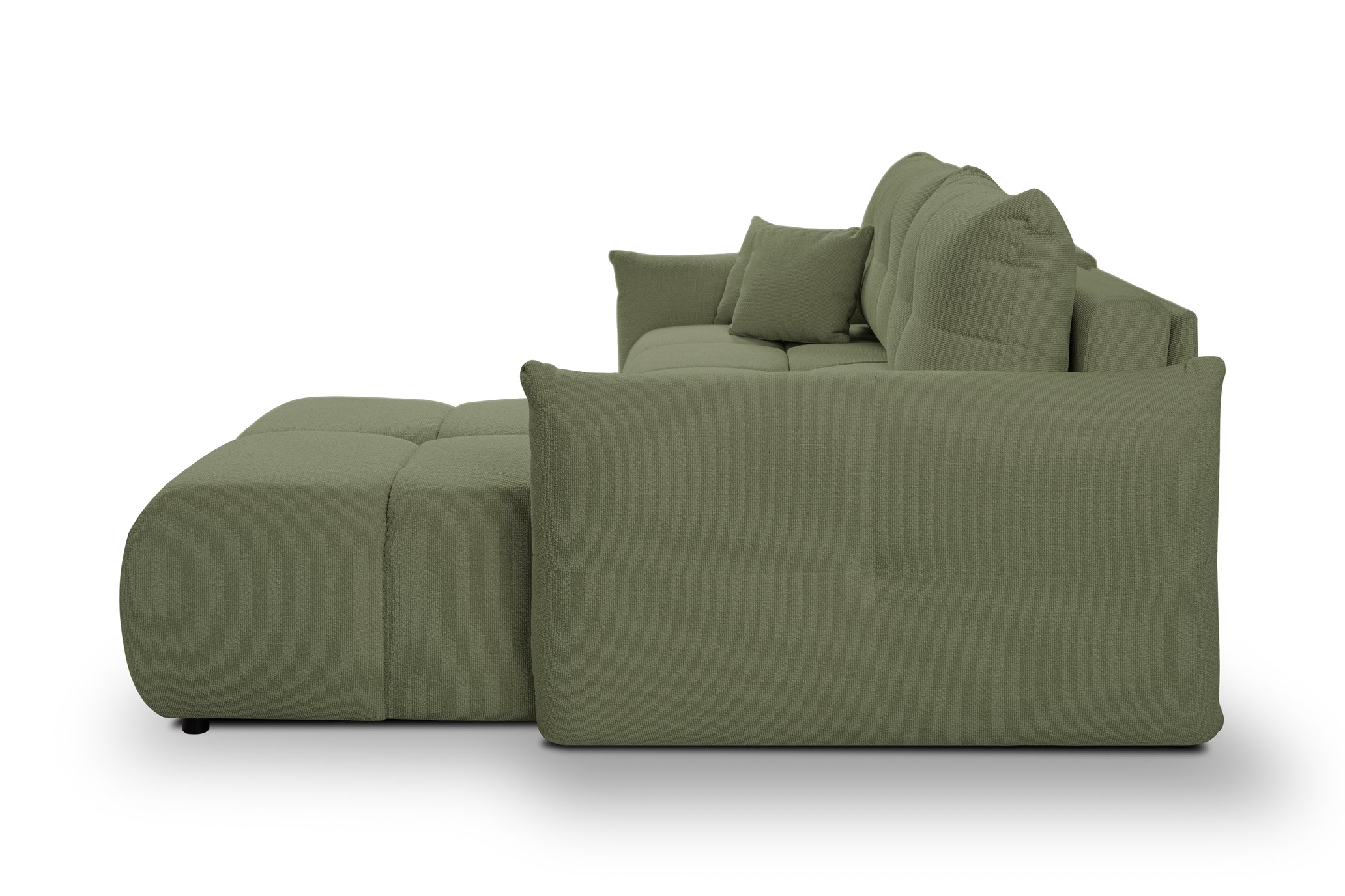 Lask BASE Corner Sofa with Sleeping Function – 257 x 177 cm – Left or Right Configuration