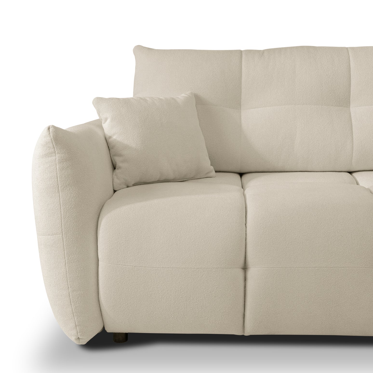 Lask BASE Corner Sofa with Sleeping Function – 257 x 177 cm – Left or Right Configuration