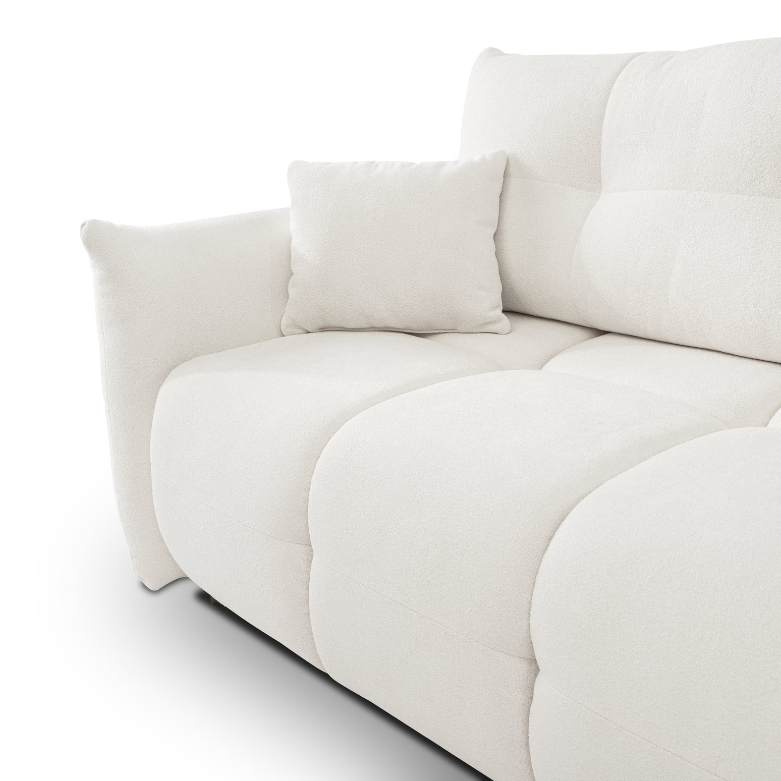 Lask BASE Corner Sofa with Sleeping Function – 257 x 177 cm – Left or Right Configuration