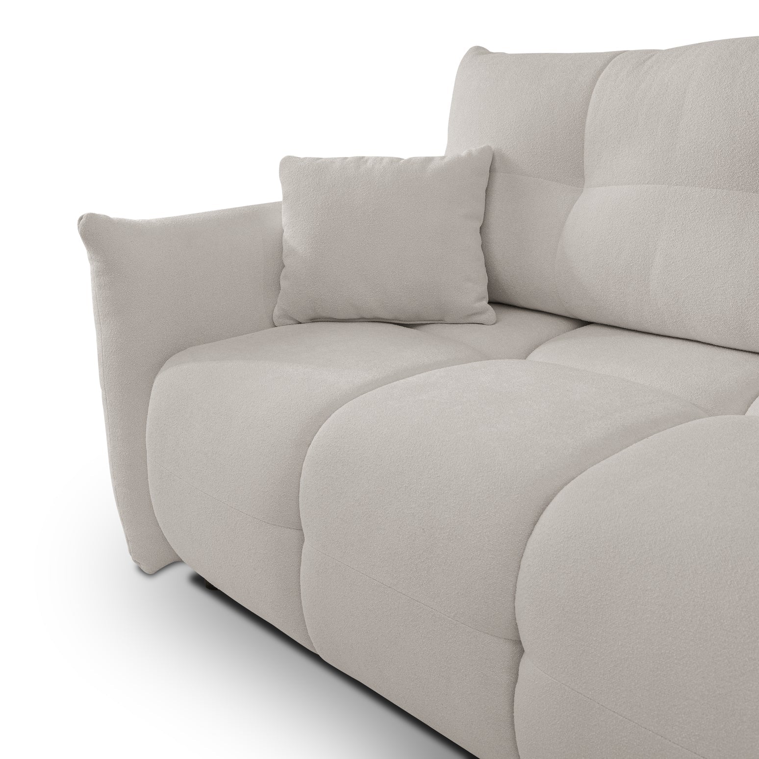 Lask BASE Corner Sofa with Sleeping Function – 257 x 177 cm – Left or Right Configuration