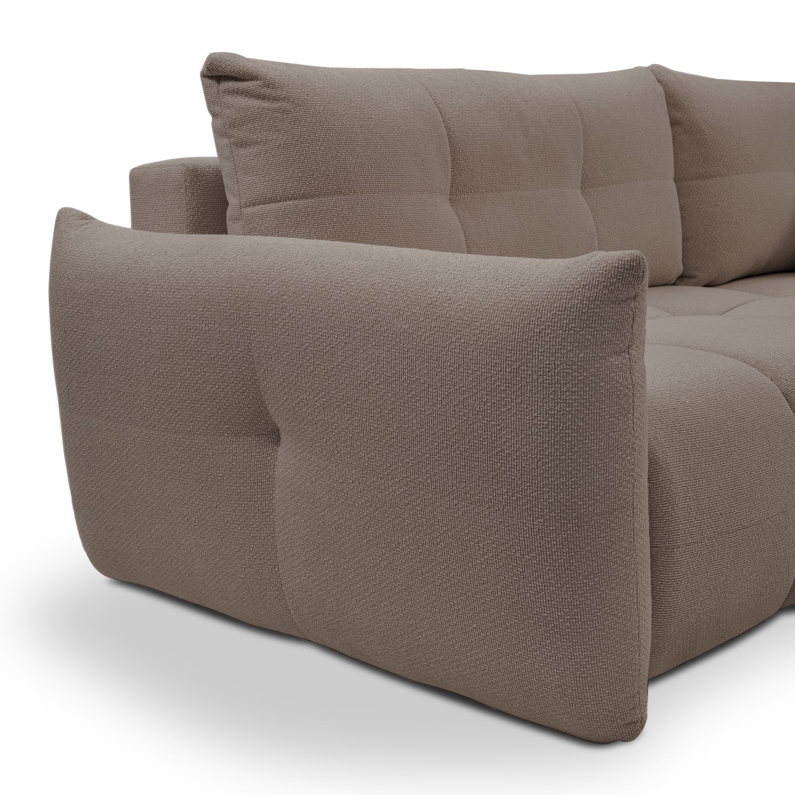 Lask BASE Corner Sofa with Sleeping Function – 257 x 177 cm – Left or Right Configuration
