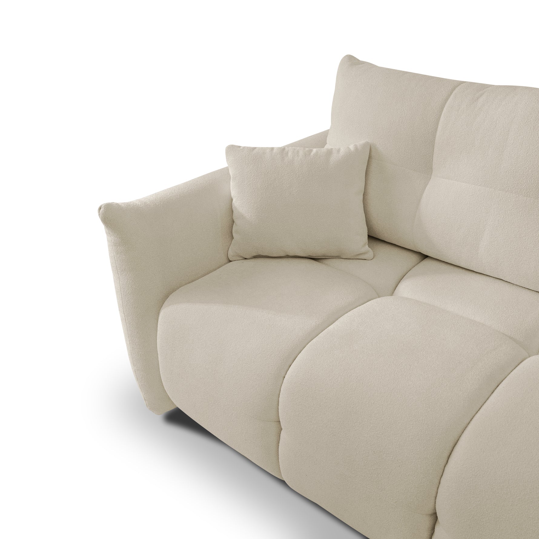 Lask BASE Corner Sofa with Sleeping Function – 257 x 177 cm – Left or Right Configuration