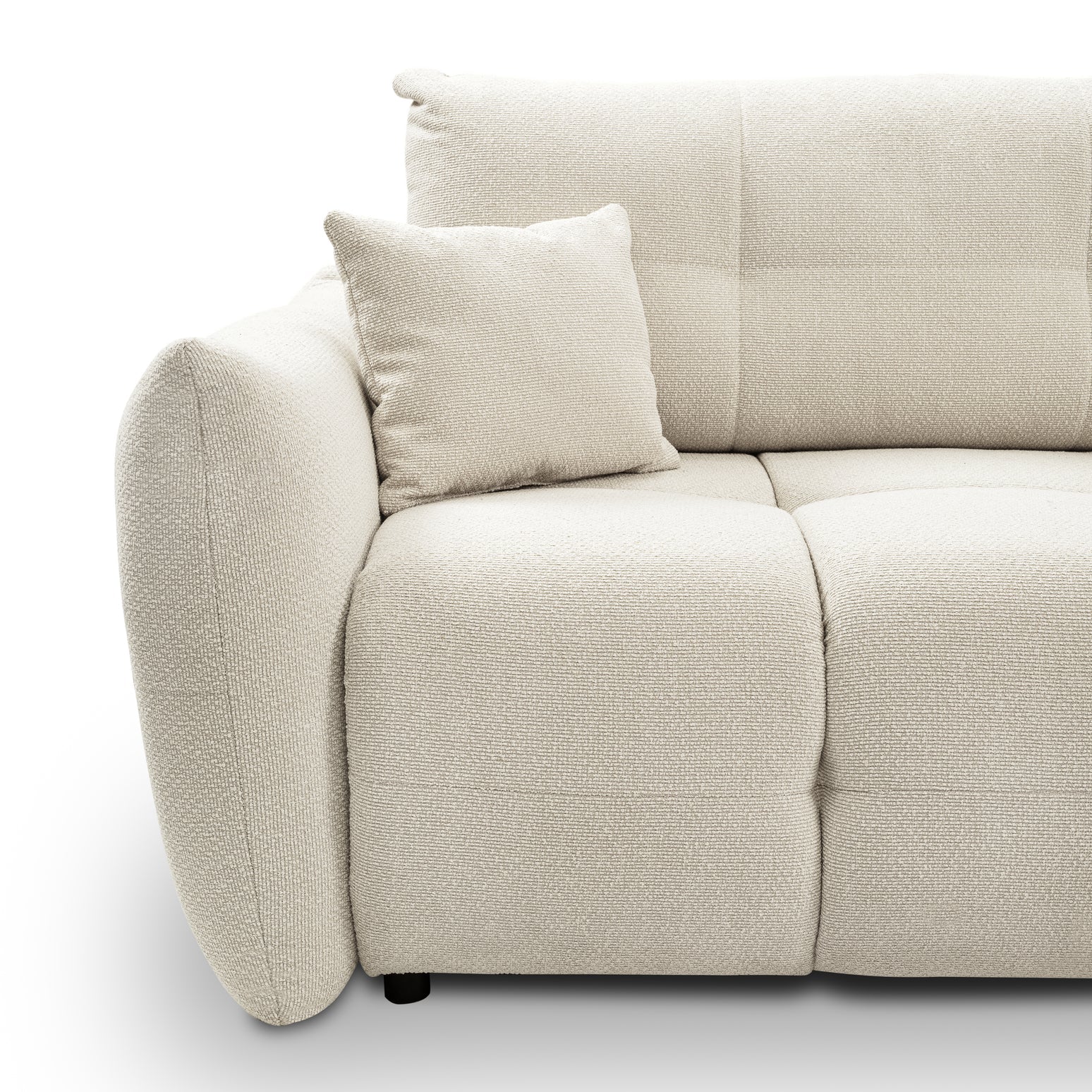 Lask BASE Corner Sofa with Sleeping Function – 257 x 177 cm – Left or Right Configuration