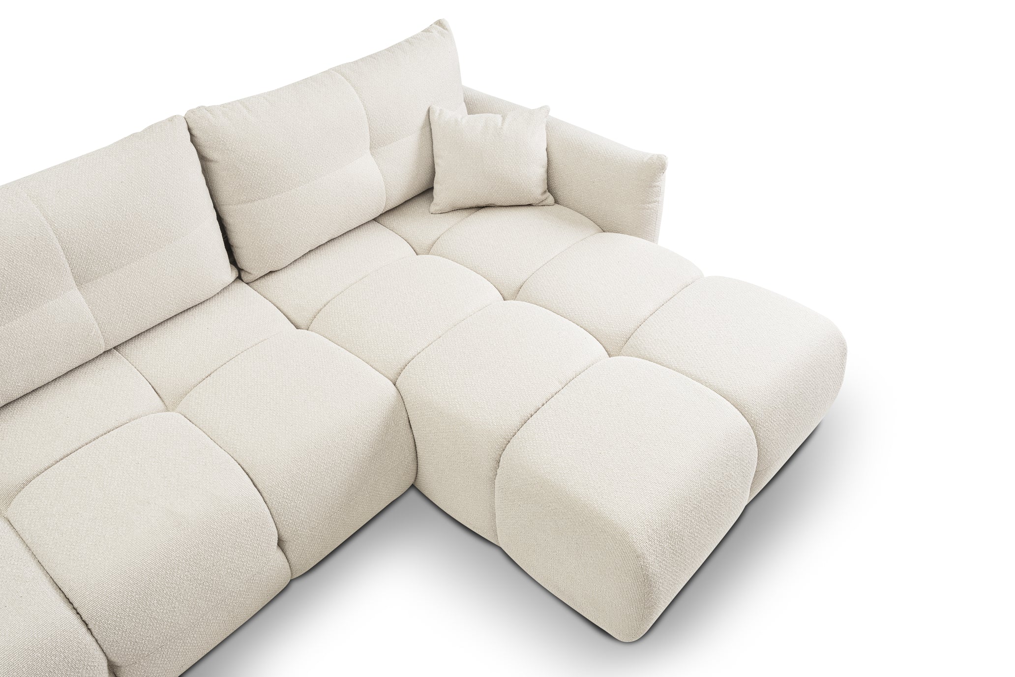 Lask BASE Corner Sofa with Sleeping Function – 257 x 177 cm – Left or Right Configuration
