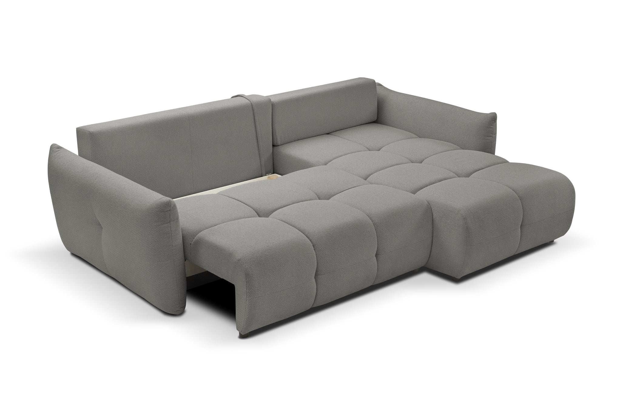 Lask BASE Corner Sofa with Sleeping Function – 257 x 177 cm – Left or Right Configuration