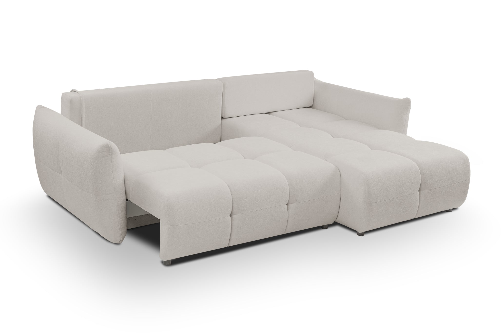 Lask BASE Corner Sofa with Sleeping Function – 257 x 177 cm – Left or Right Configuration