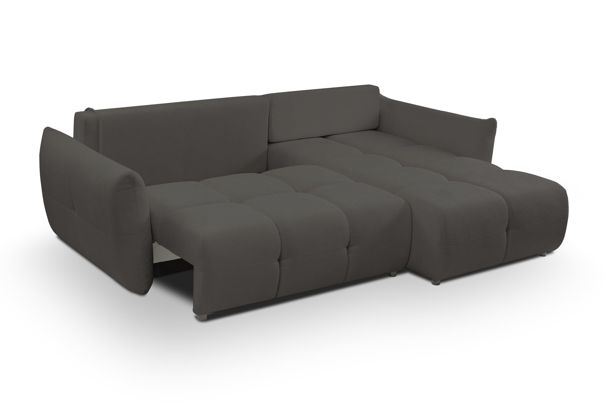 Lask BASE Corner Sofa with Sleeping Function – 257 x 177 cm – Left or Right Configuration