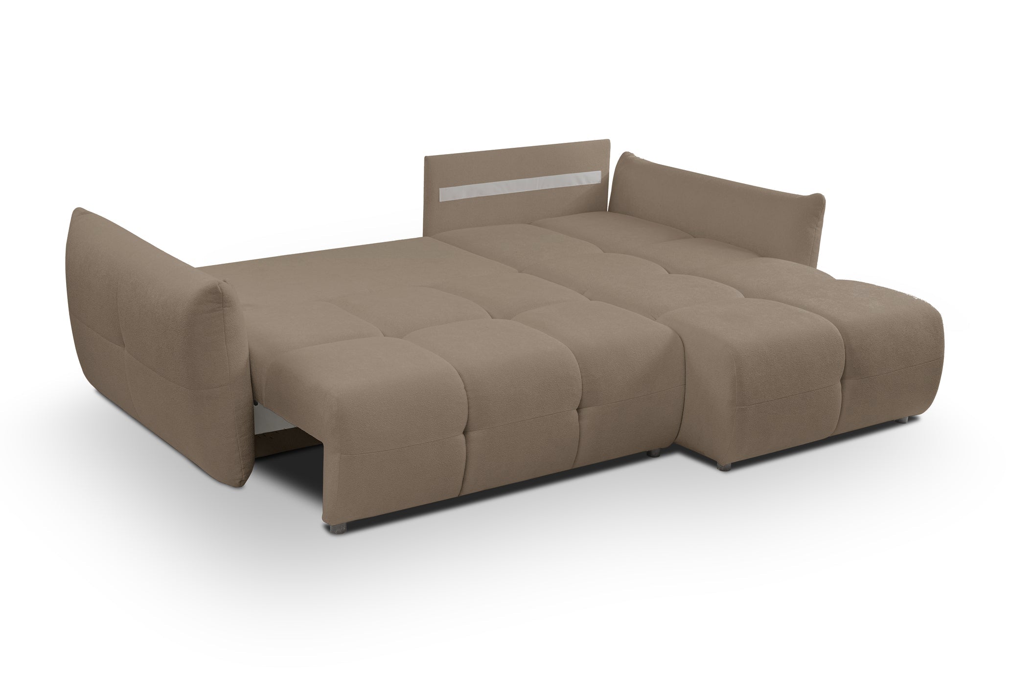 Lask BASE Corner Sofa with Sleeping Function – 257 x 177 cm – Left or Right Configuration