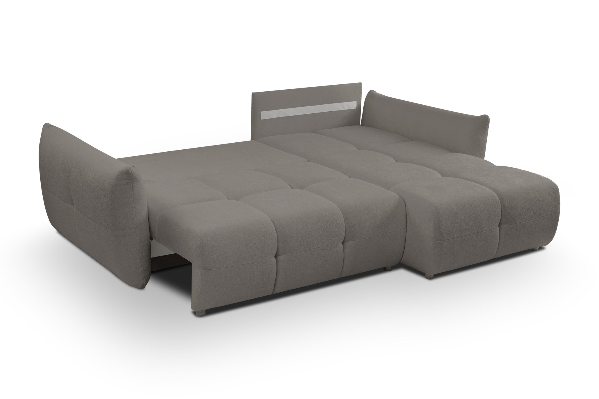 Lask BASE Corner Sofa with Sleeping Function – 257 x 177 cm – Left or Right Configuration