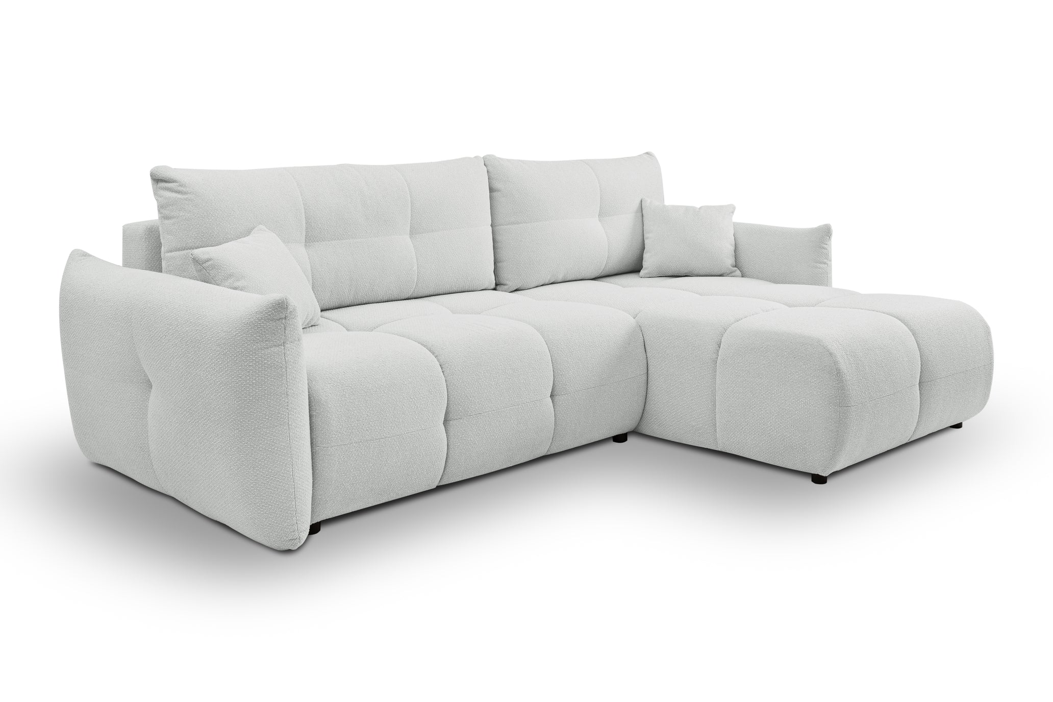 Lask BASE Corner Sofa with Sleeping Function – 257 x 177 cm – Left or Right Configuration