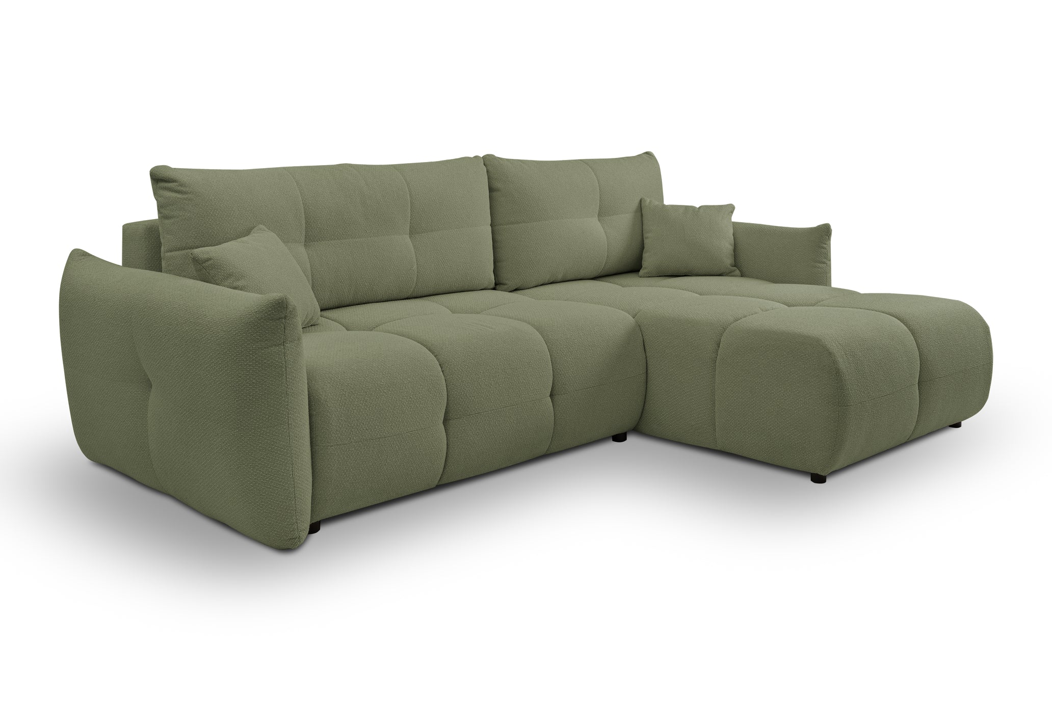 Lask BASE Corner Sofa with Sleeping Function – 257 x 177 cm – Left or Right Configuration