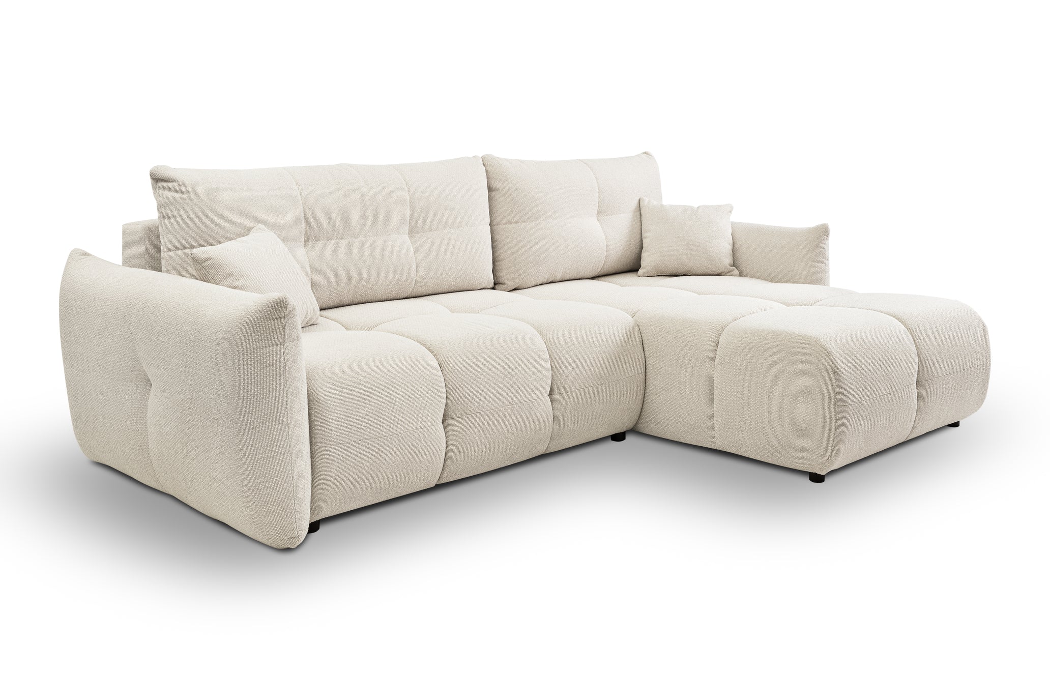 Lask BASE Corner Sofa with Sleeping Function – 257 x 177 cm – Left or Right Configuration