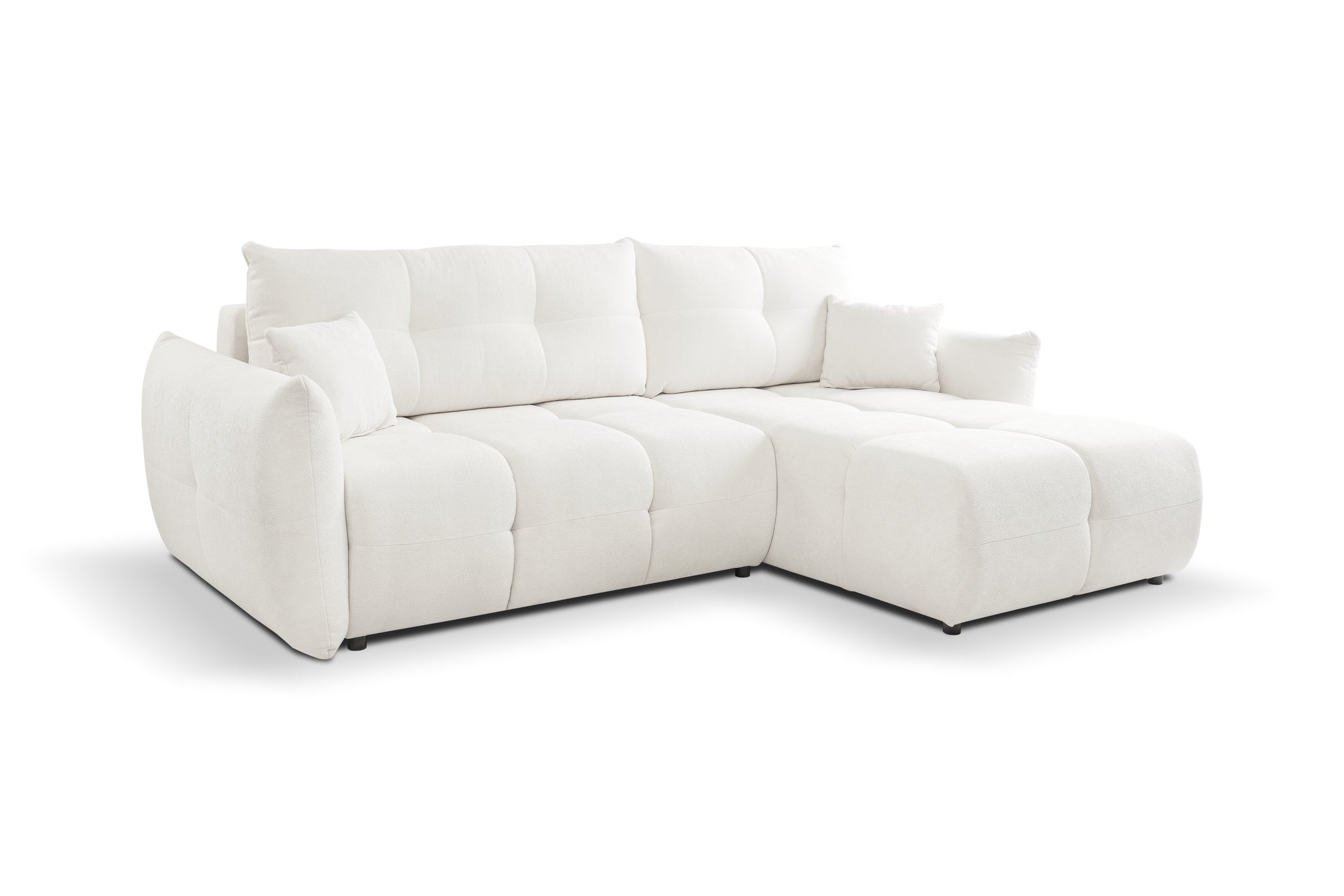 Lask BASE Corner Sofa with Sleeping Function – 257 x 177 cm – Left or Right Configuration
