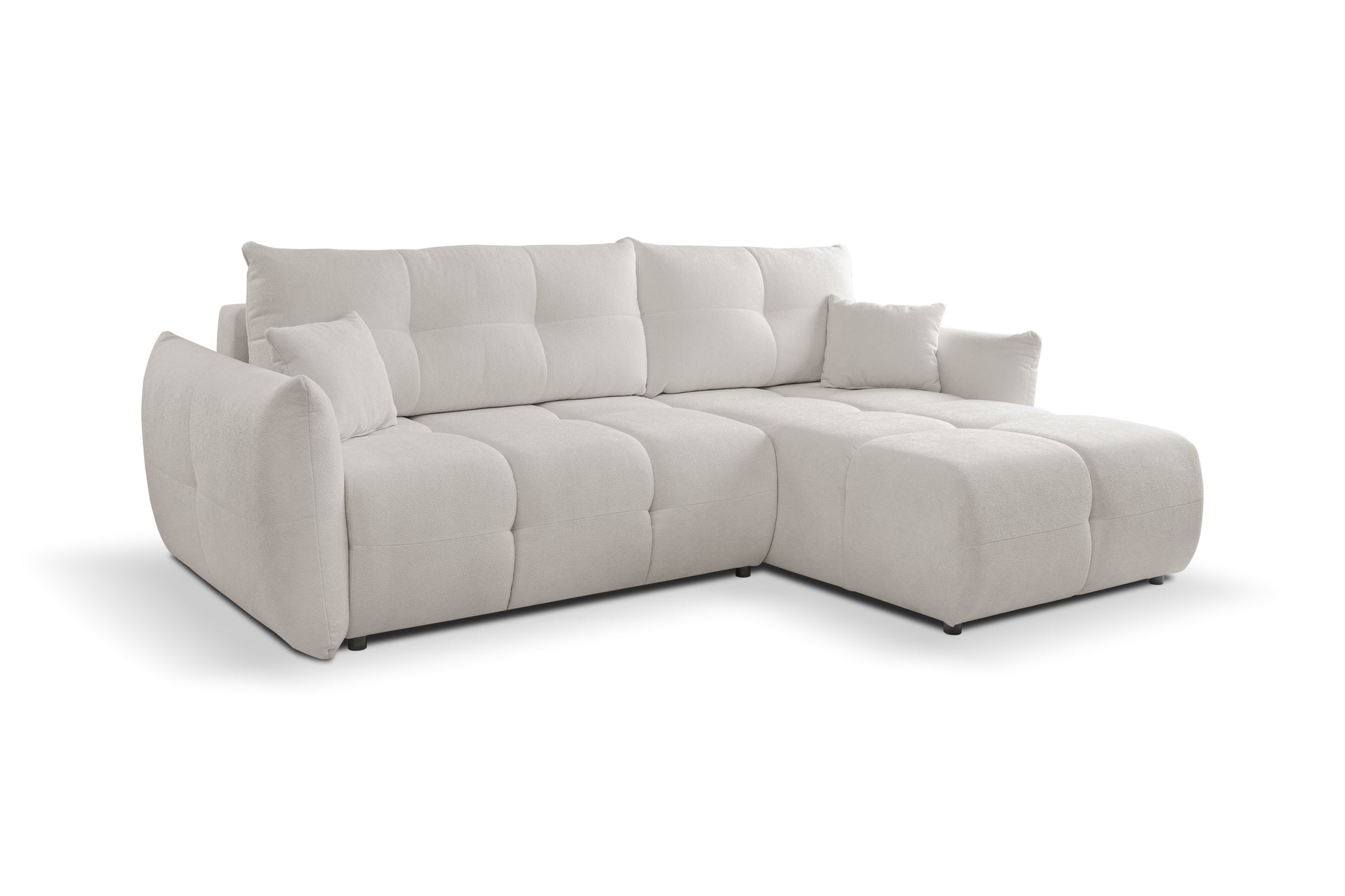 Lask BASE Corner Sofa with Sleeping Function – 257 x 177 cm – Left or Right Configuration