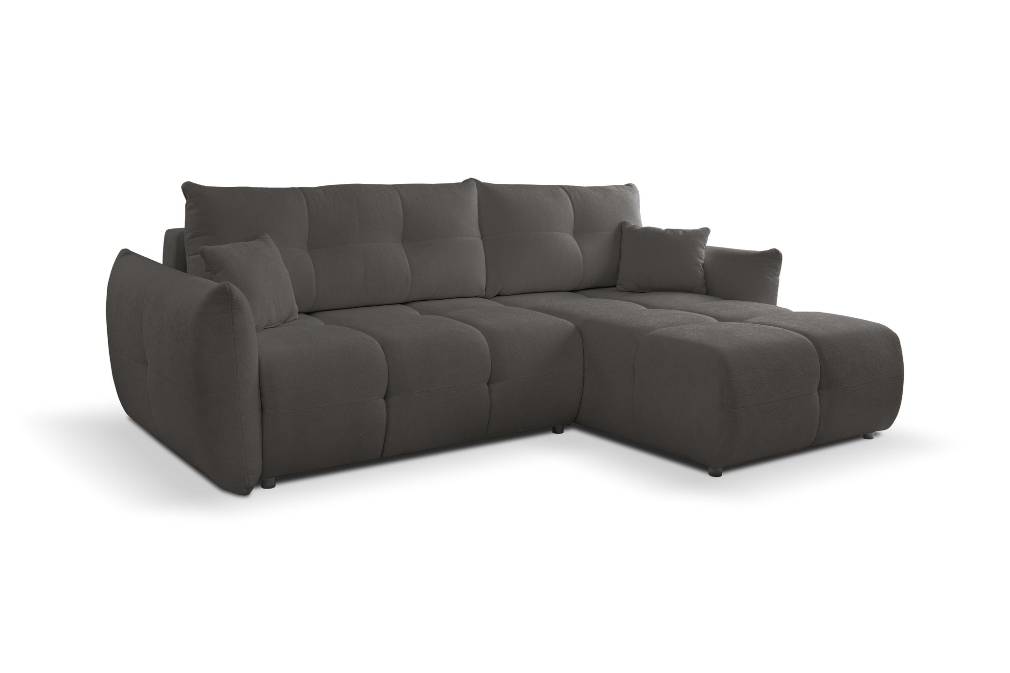 Lask BASE Corner Sofa with Sleeping Function – 257 x 177 cm – Left or Right Configuration