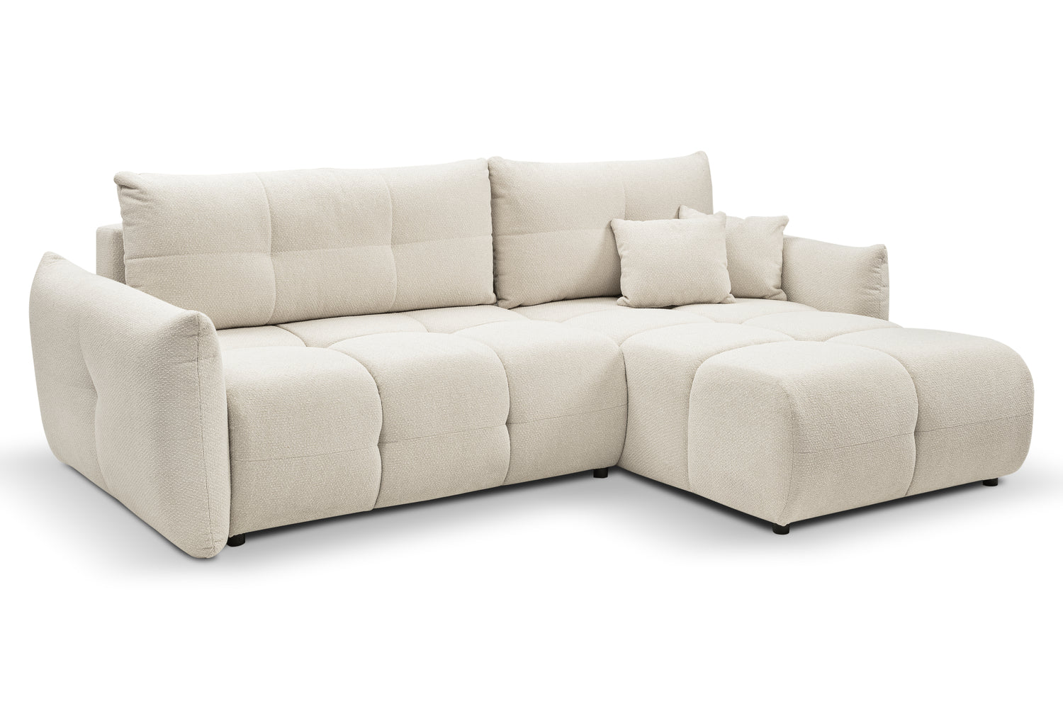 Lask BASE Corner Sofa with Sleeping Function – 257 x 177 cm – Left or Right Configuration