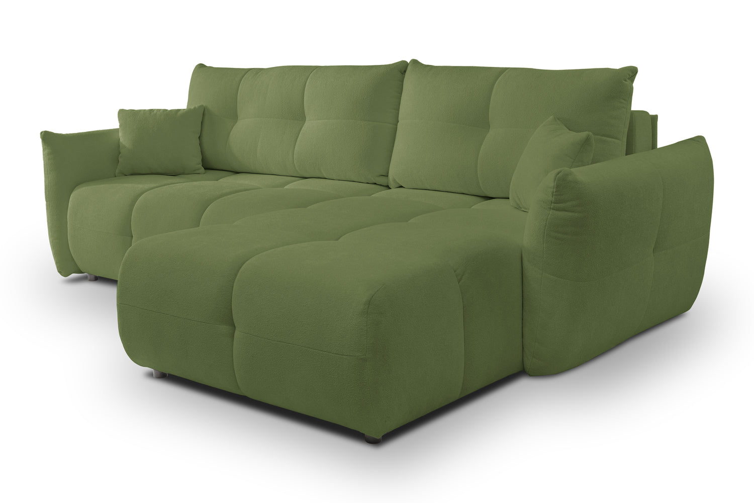Lask BASE Corner Sofa with Sleeping Function – 257 x 177 cm – Left or Right Configuration