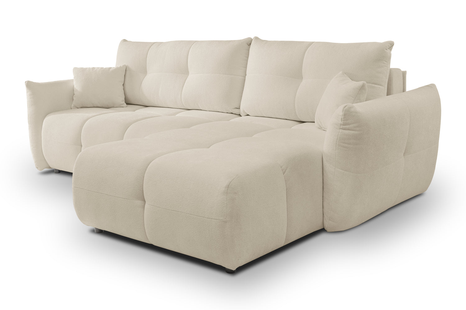Lask BASE Corner Sofa with Sleeping Function – 257 x 177 cm – Left or Right Configuration