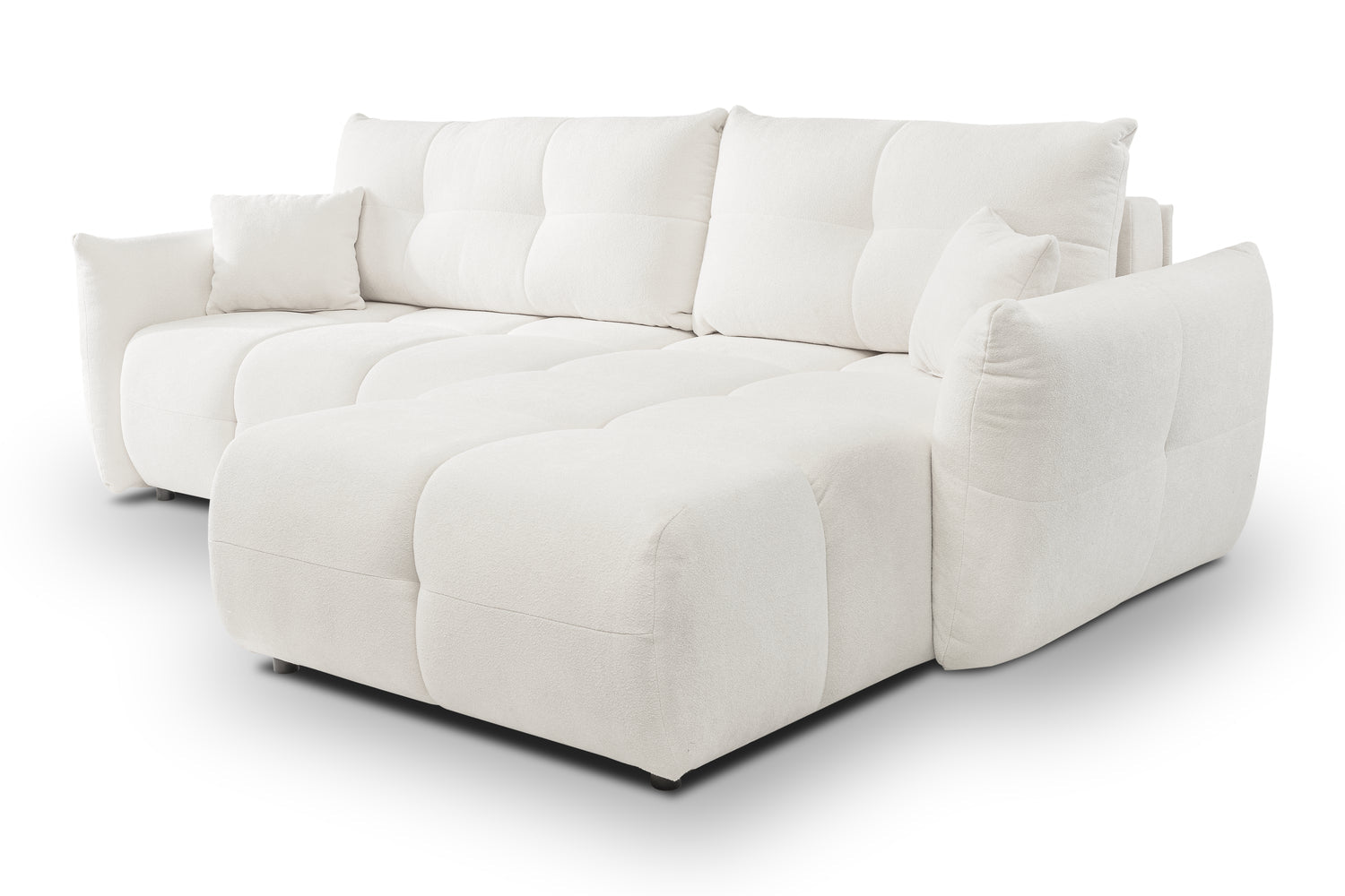 Lask BASE Corner Sofa with Sleeping Function – 257 x 177 cm – Left or Right Configuration