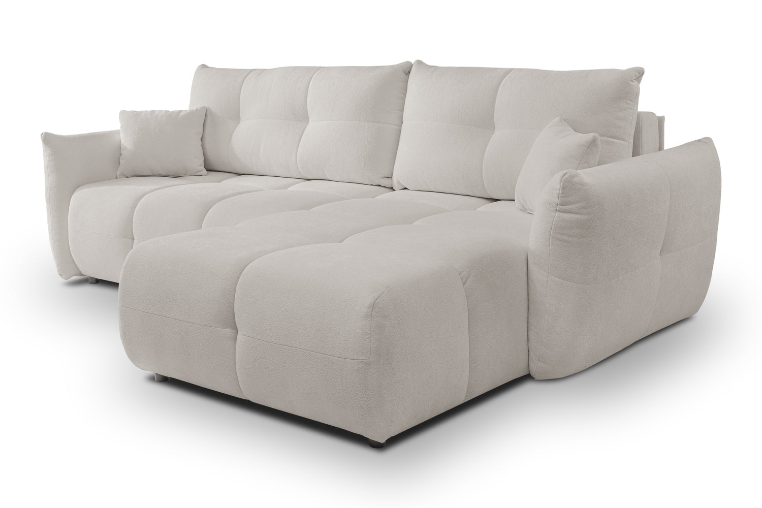 Lask BASE Corner Sofa with Sleeping Function – 257 x 177 cm – Left or Right Configuration
