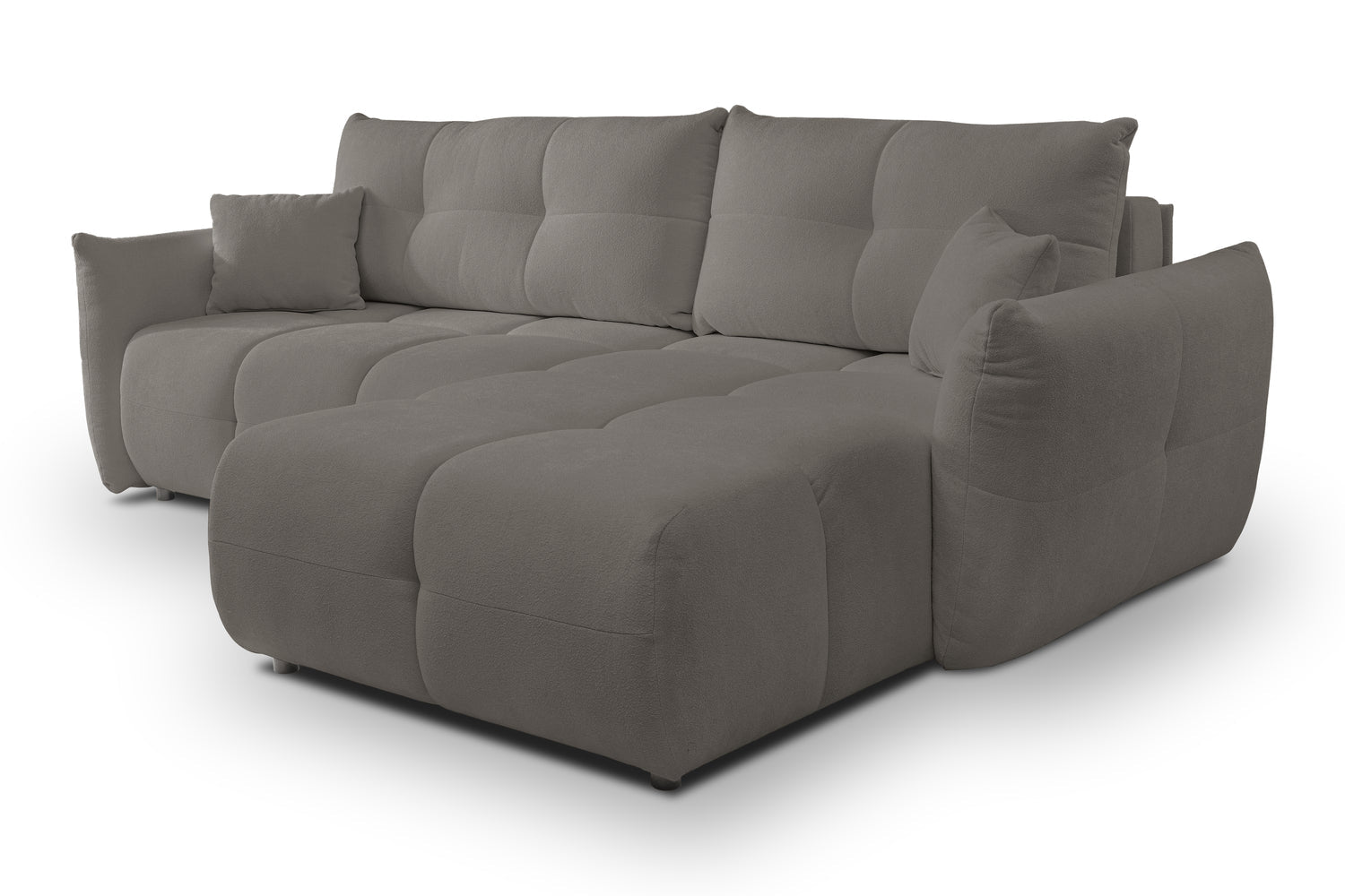 Lask BASE Corner Sofa with Sleeping Function – 257 x 177 cm – Left or Right Configuration