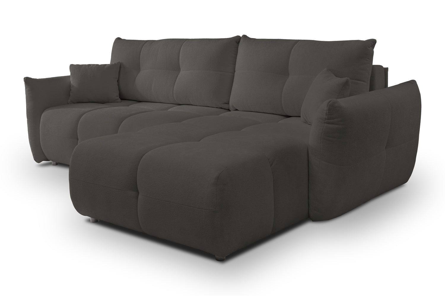 Lask BASE Corner Sofa with Sleeping Function – 257 x 177 cm – Left or Right Configuration