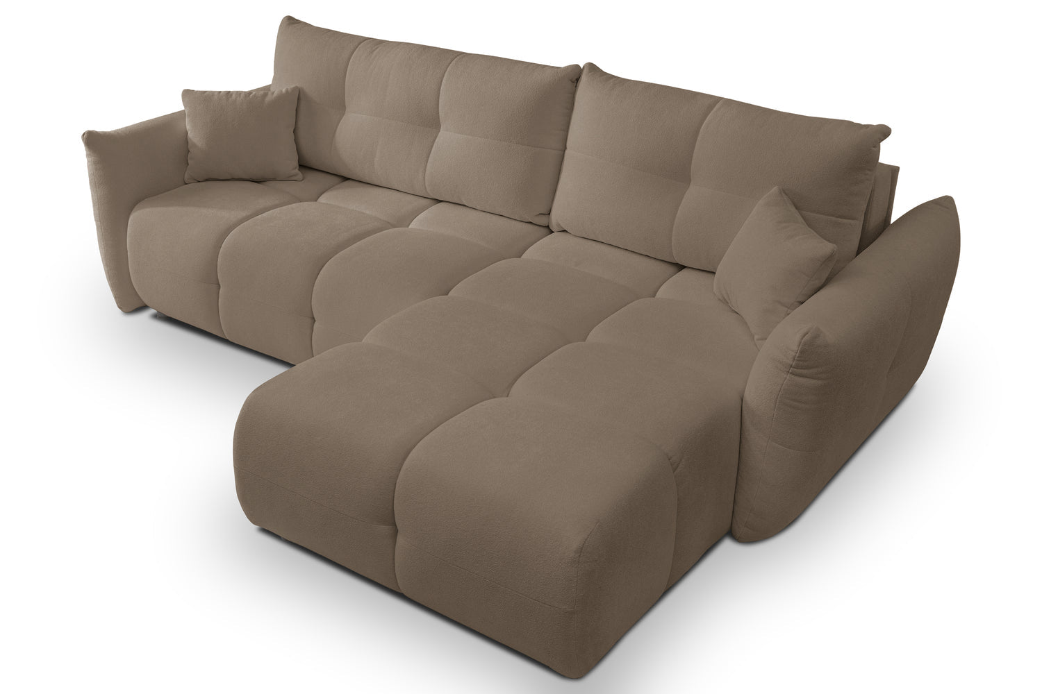 Lask BASE Corner Sofa with Sleeping Function – 257 x 177 cm – Left or Right Configuration