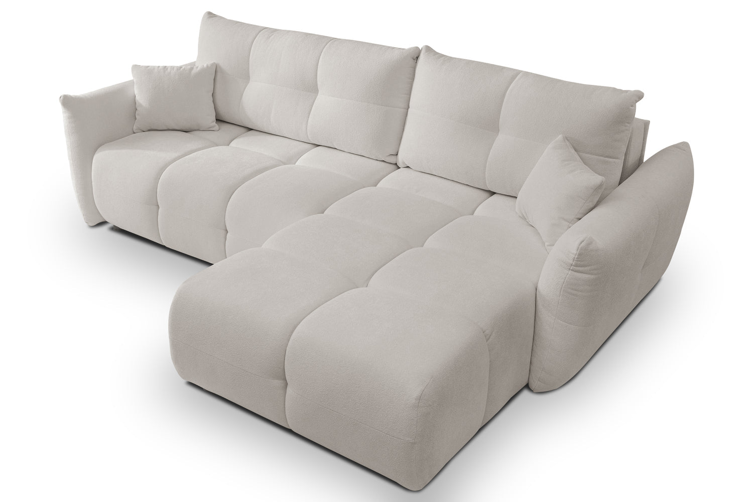 Lask BASE Corner Sofa with Sleeping Function – 257 x 177 cm – Left or Right Configuration