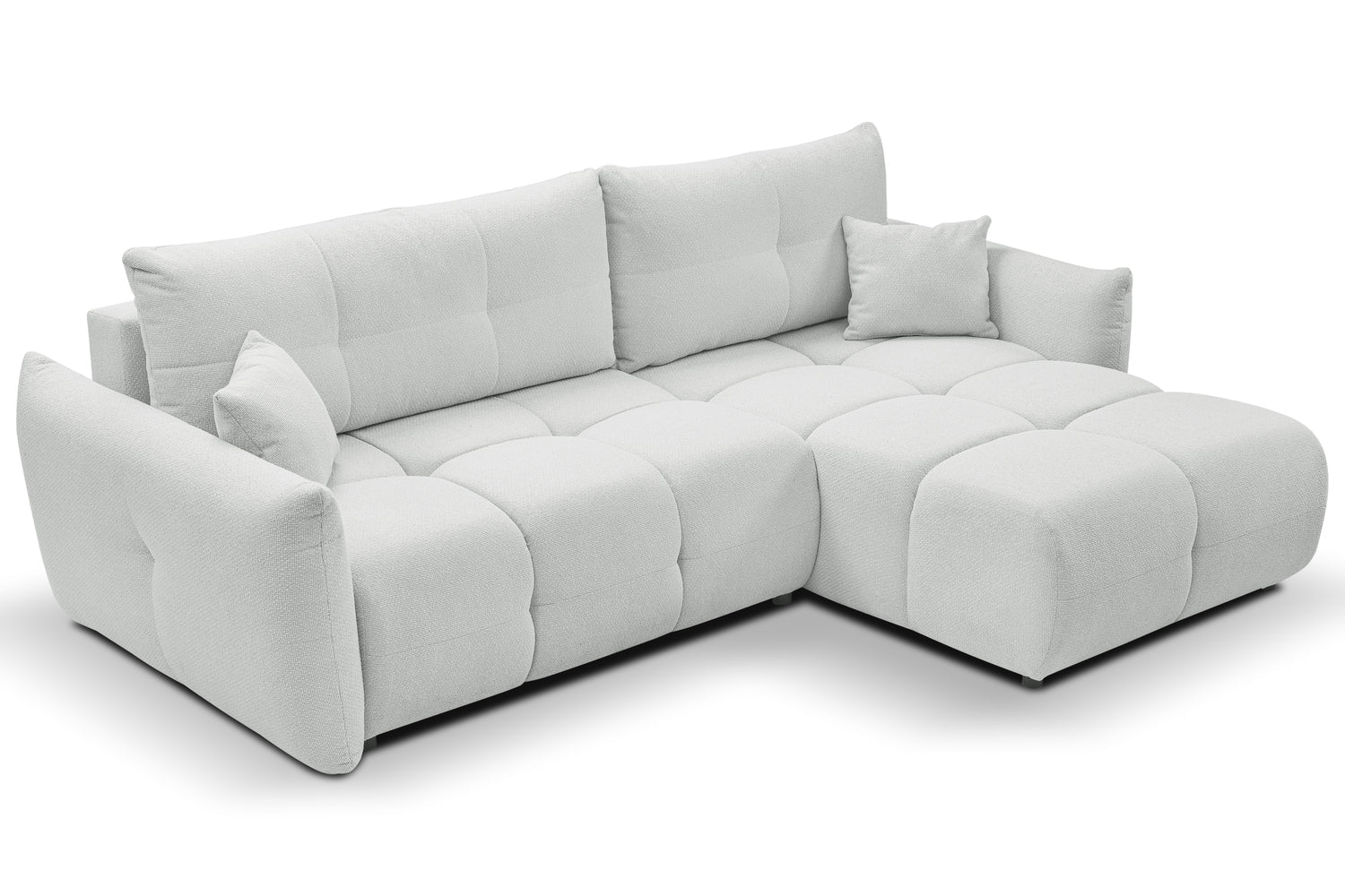 Lask BASE Corner Sofa with Sleeping Function – 257 x 177 cm – Left or Right Configuration