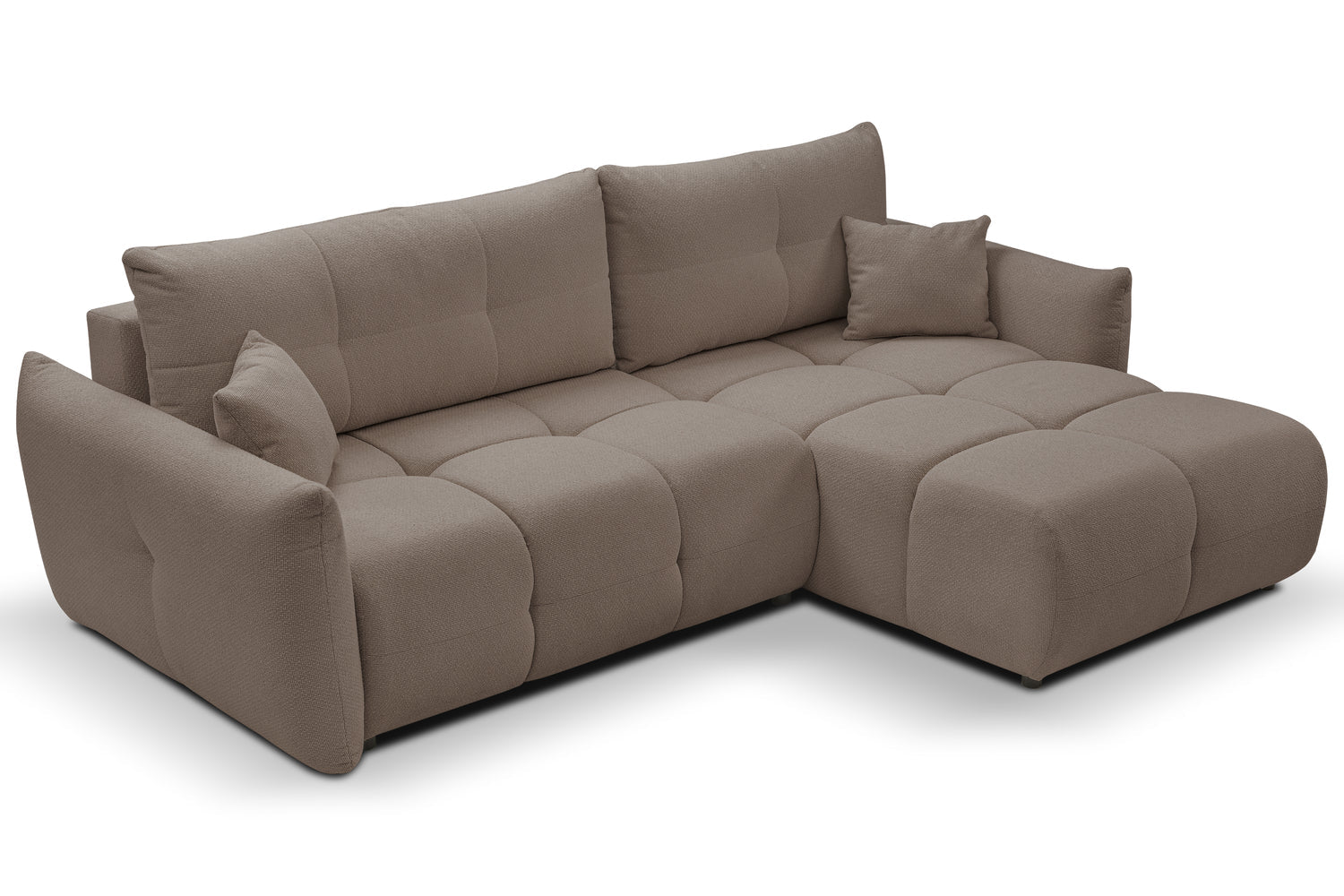 Lask BASE Corner Sofa with Sleeping Function – 257 x 177 cm – Left or Right Configuration